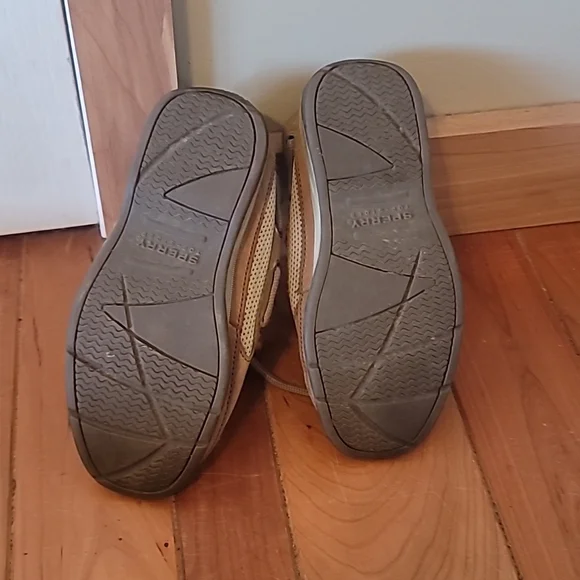 Kids sperry boat shoes. A few stains as shown in photos tons of life left! - Picture 7 of 8